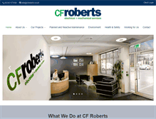 Tablet Screenshot of cfroberts.co.uk
